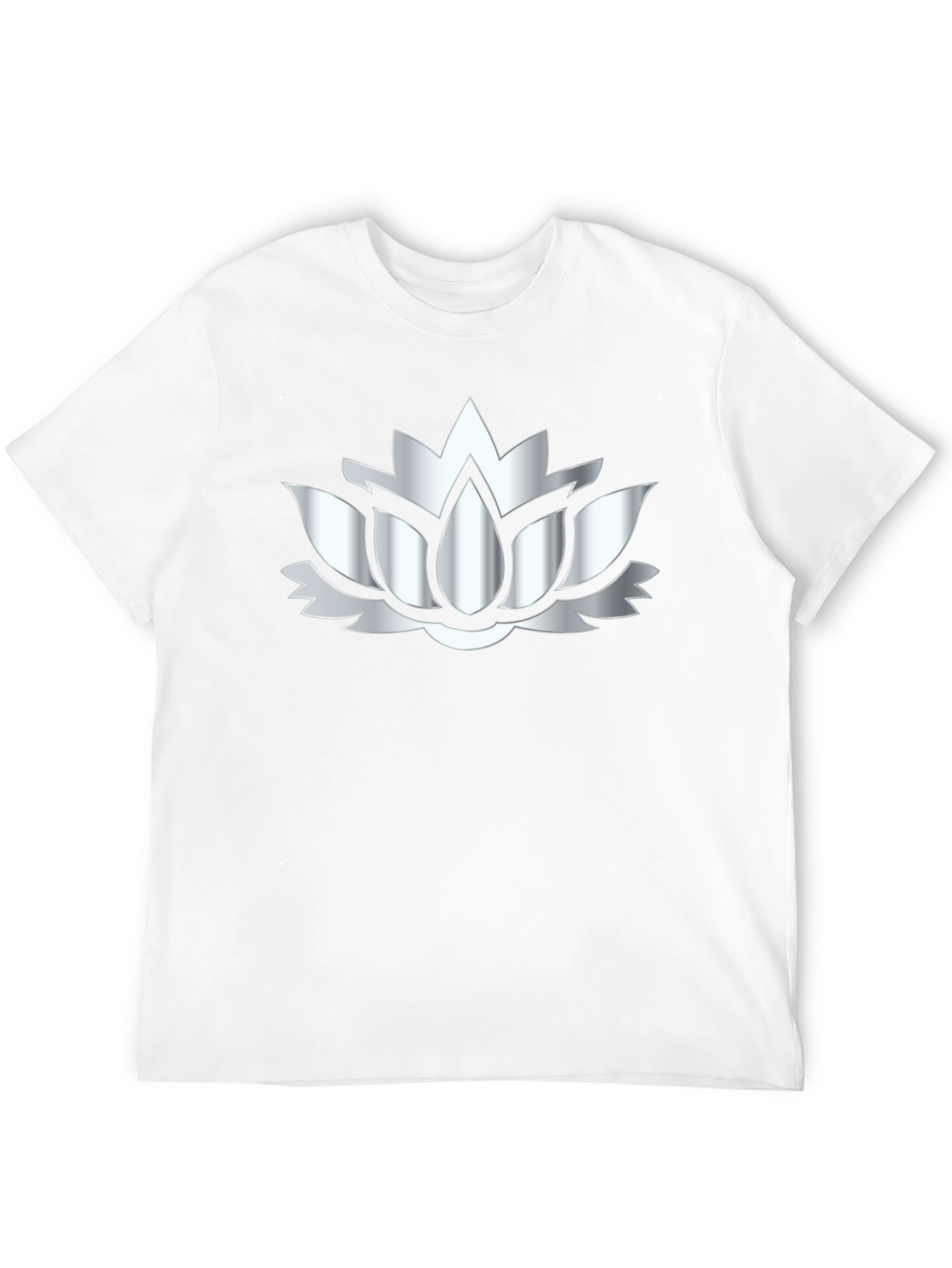 Lotus Flower Graphic Black T-Shirt