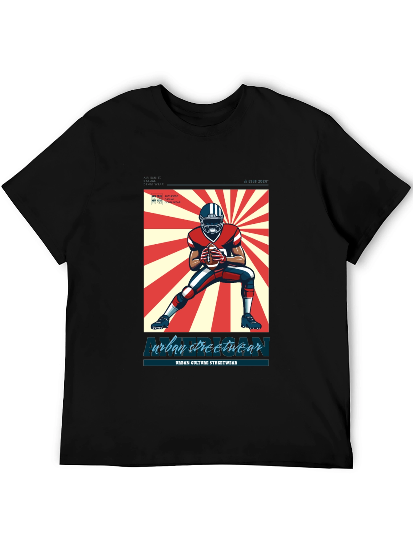 Urban Streetwear Football T-Shirt