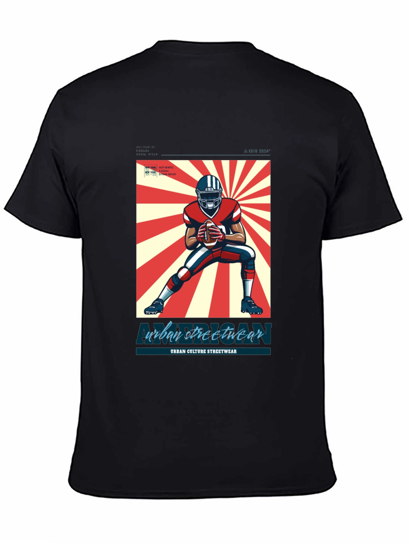 Urban Streetwear Football T-Shirt