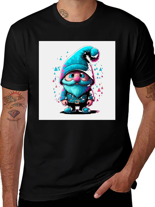 Gnome Graphic Tee - Stylish Black Cotton T-Shirt