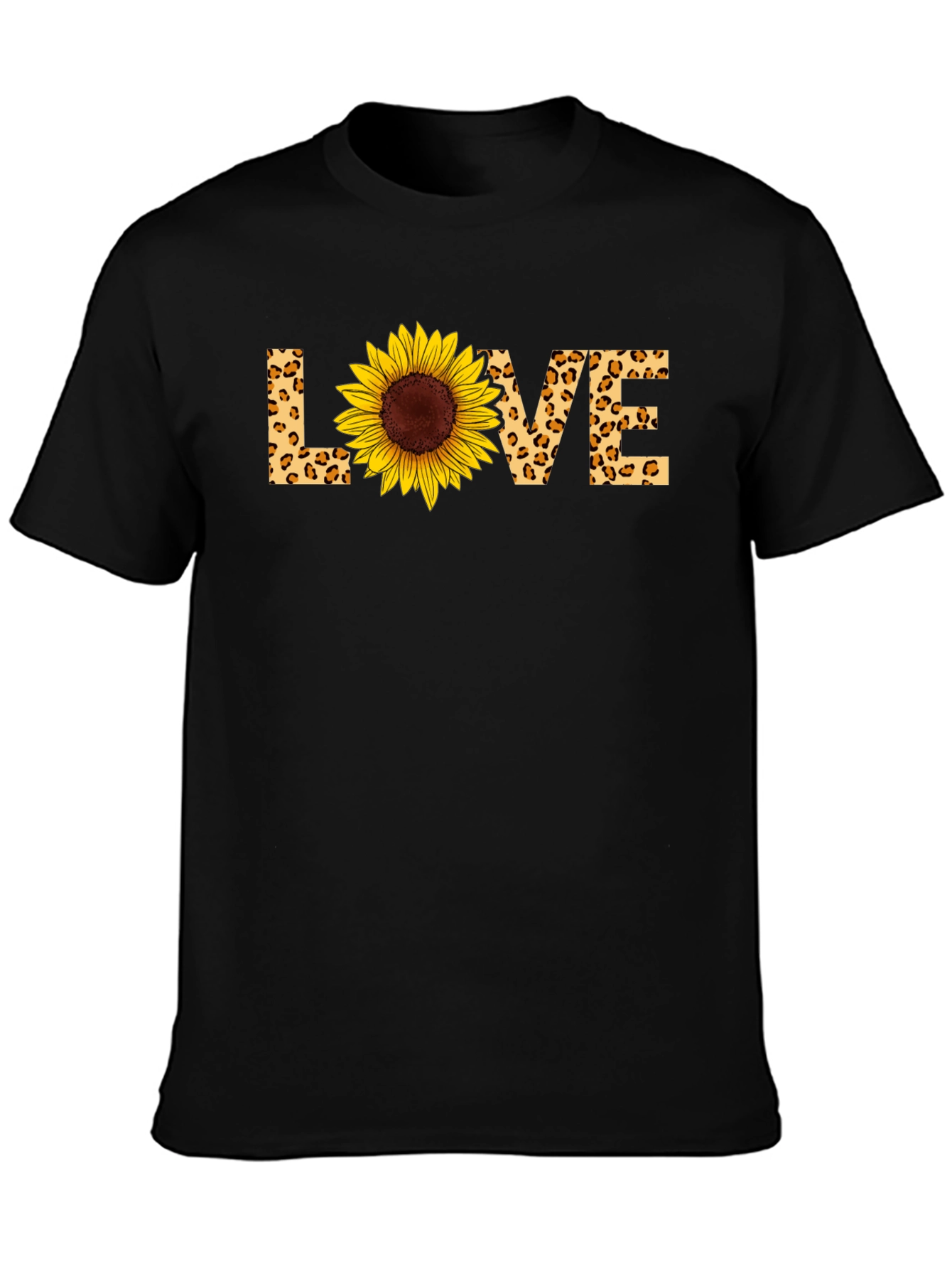 Sunflower LOVE Graphic T-Shirt - Black