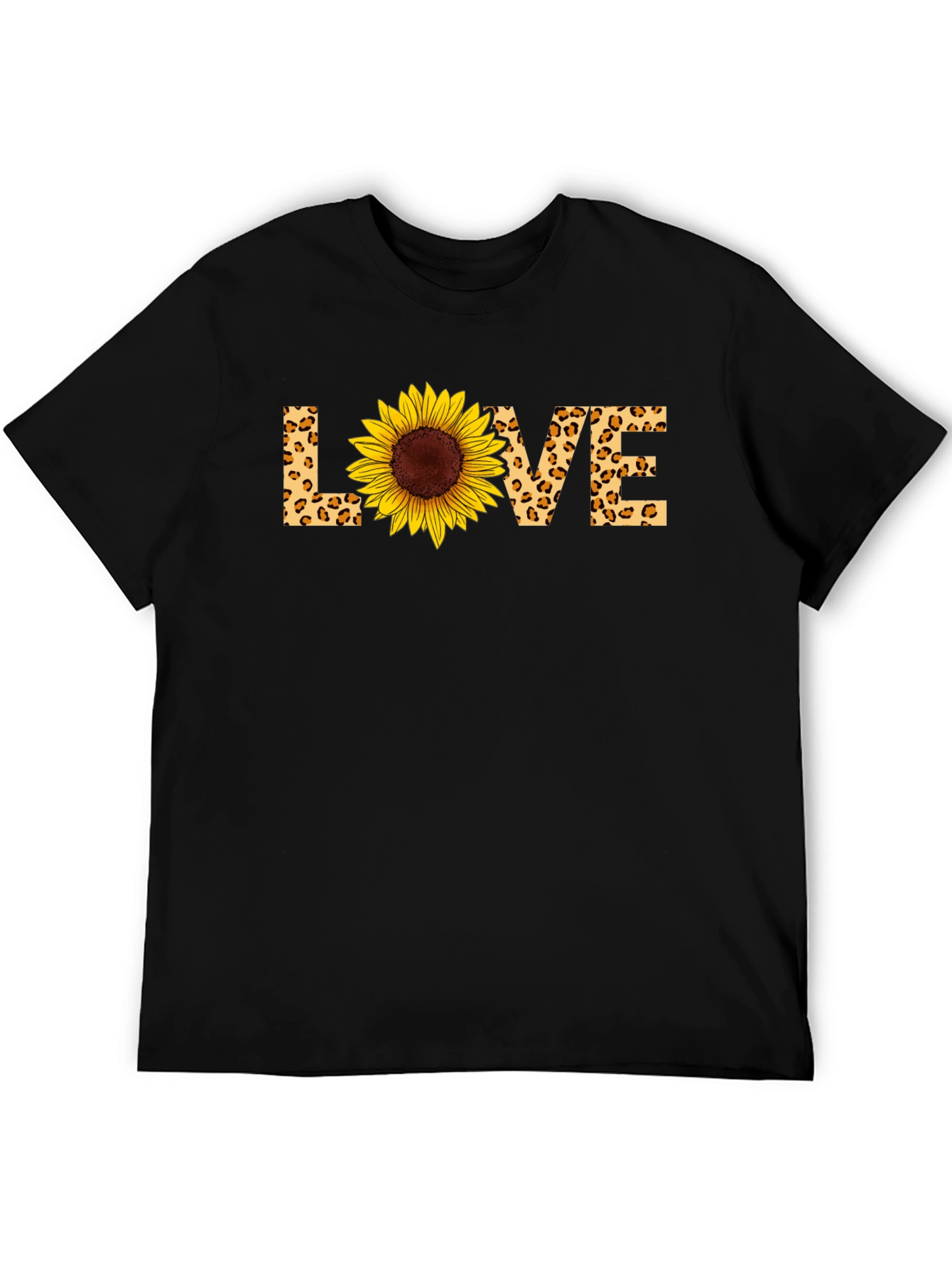 Sunflower LOVE Graphic T-Shirt - Black