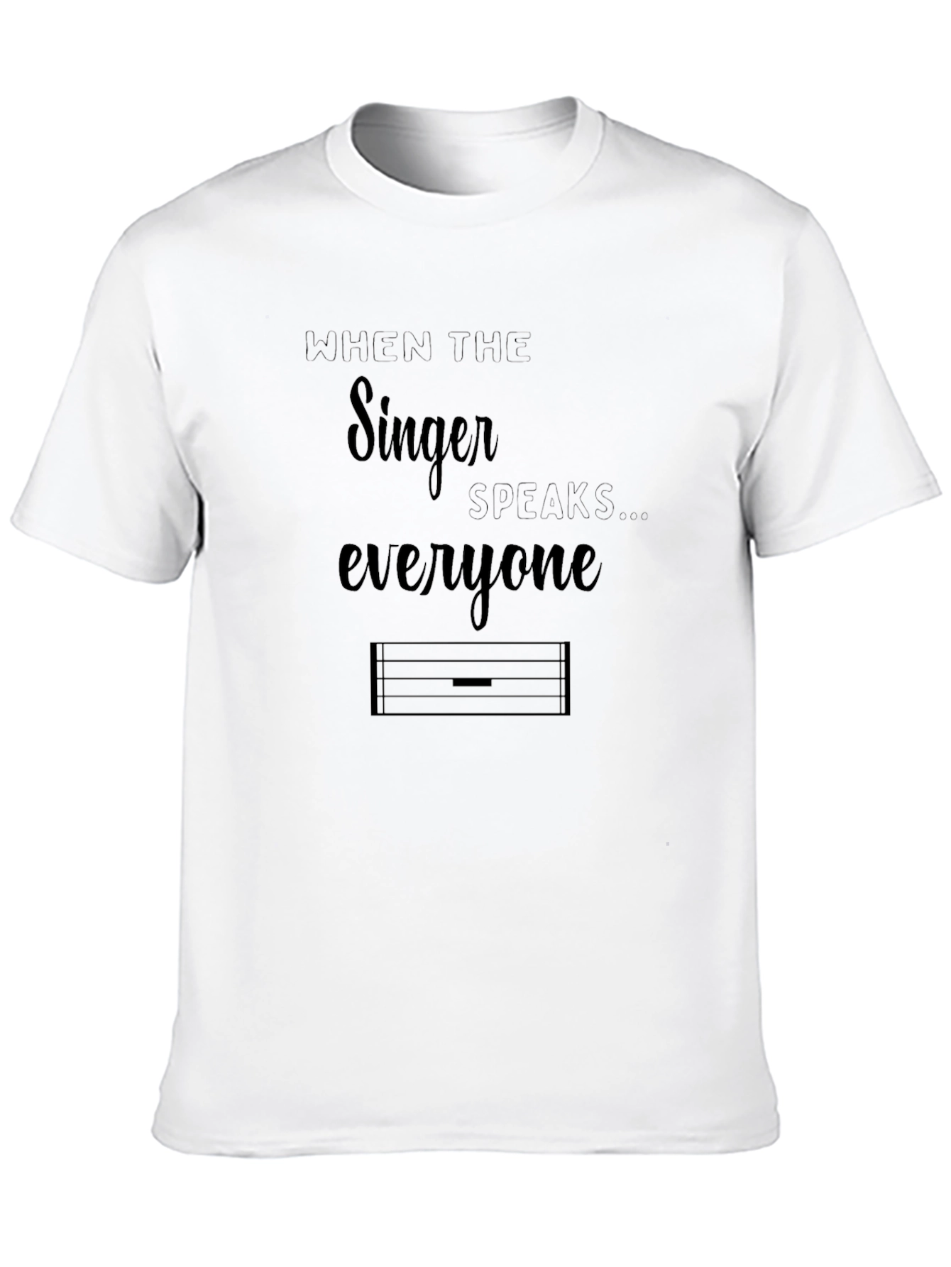 Singer Speaks Music T-Shirt