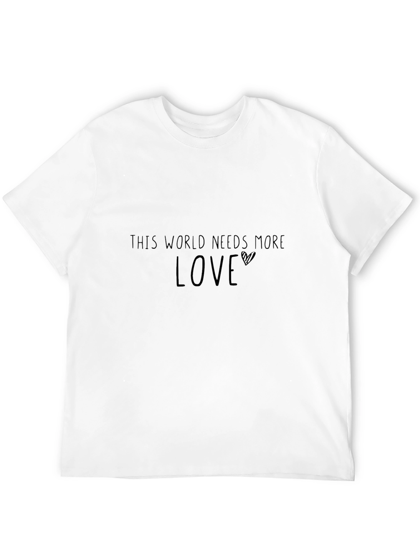 This World Needs More Love Black T-Shirt