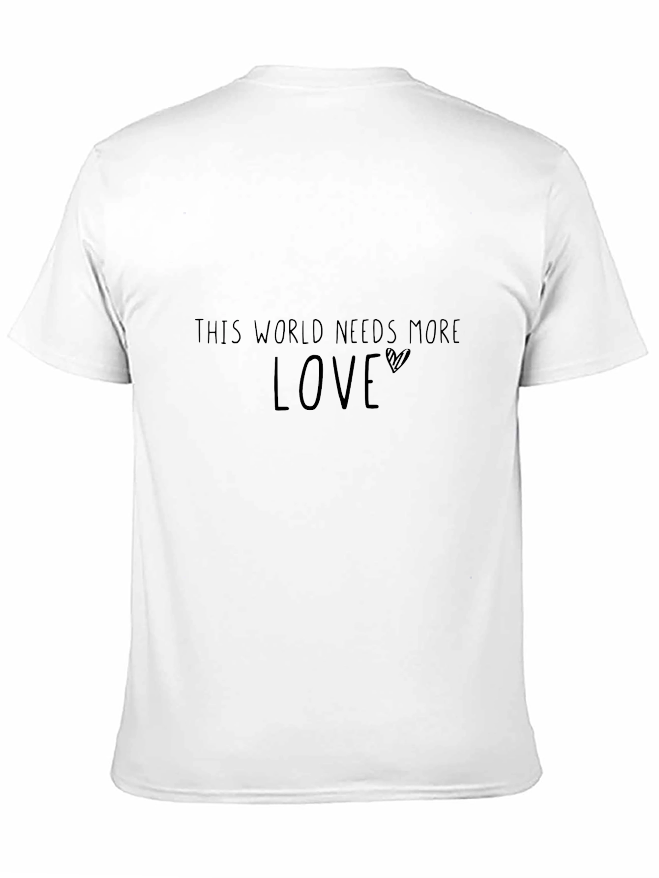 This World Needs More Love Black T-Shirt