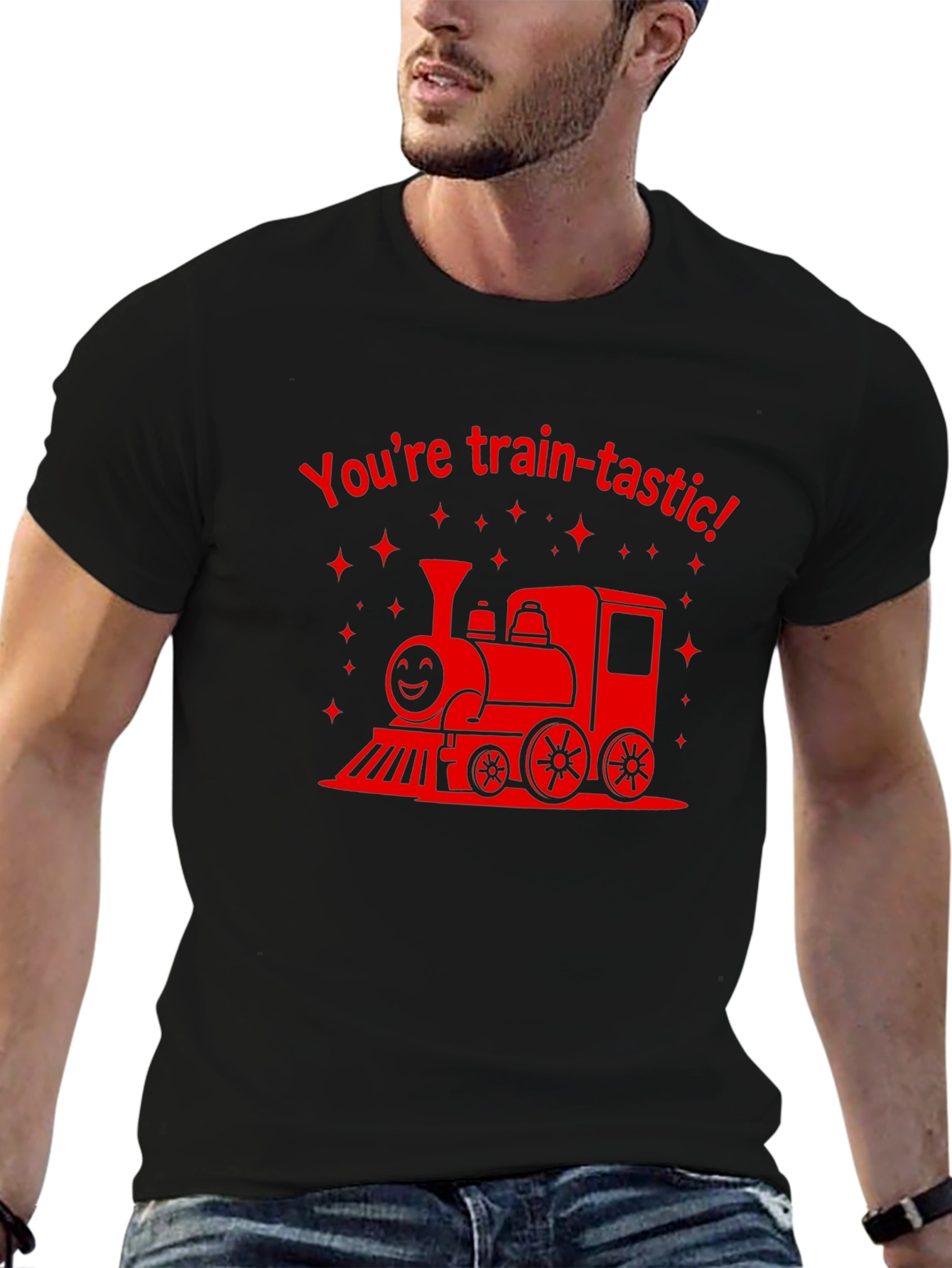 Train-tastic Black T-Shirt
