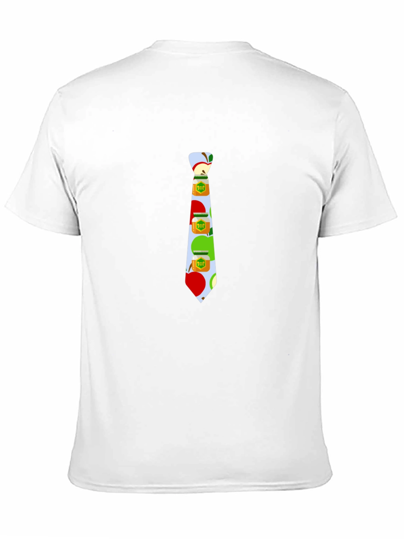 Novelty Apple Tie Graphic T-Shirt