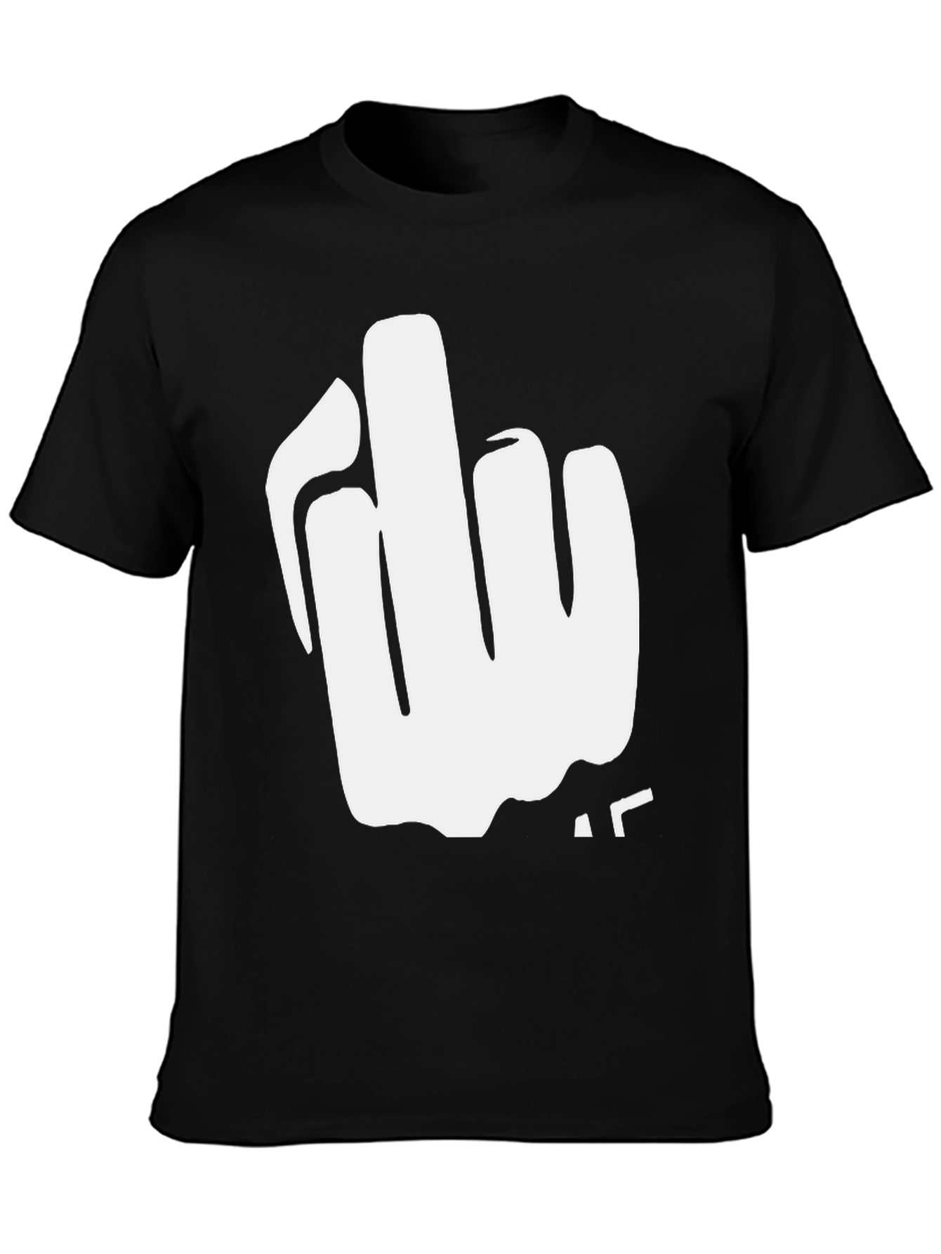 Bold Graphic Tee: Middle Finger Statement Shirt