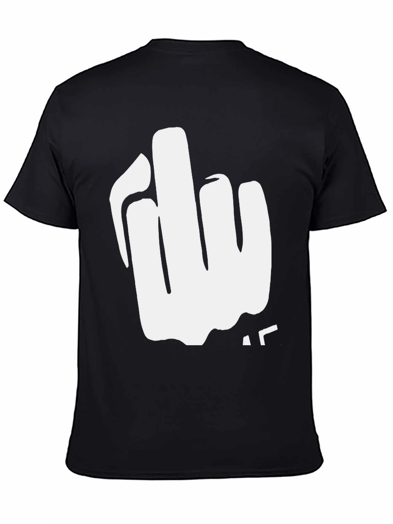 Bold Graphic Tee: Middle Finger Statement Shirt