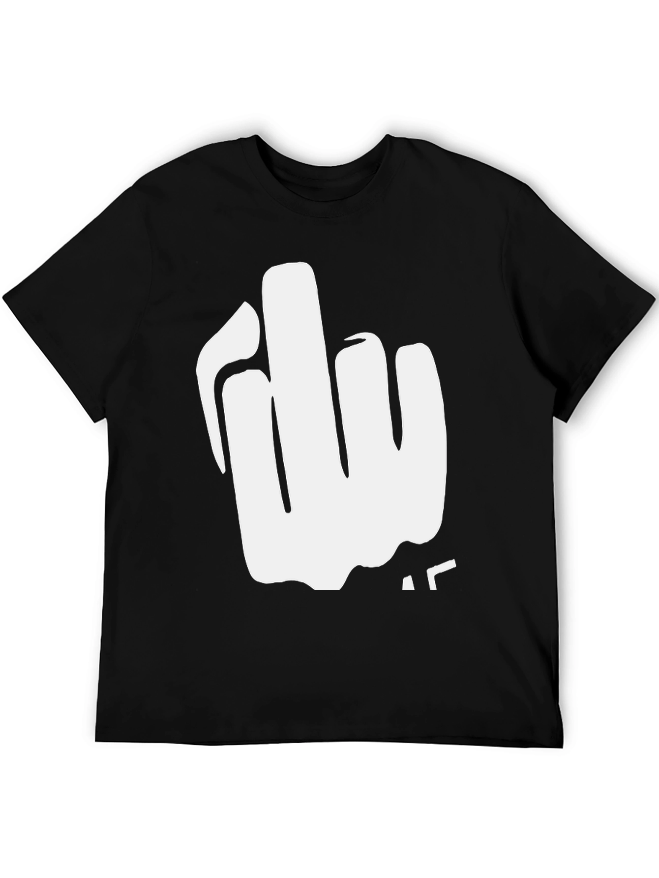 Bold Graphic Tee: Middle Finger Statement Shirt