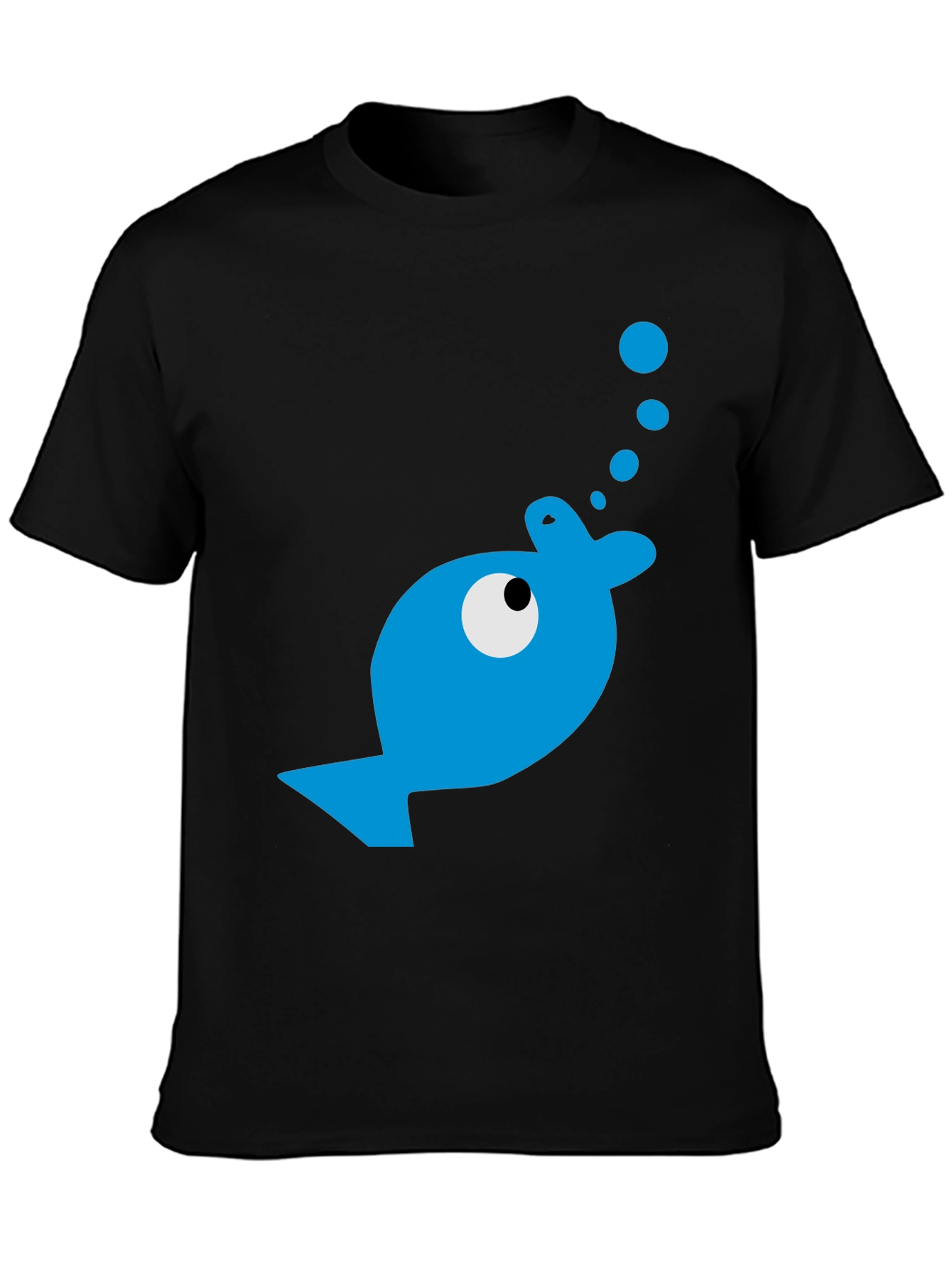 Blue Fish Graphic T-Shirt - Casual Comfort