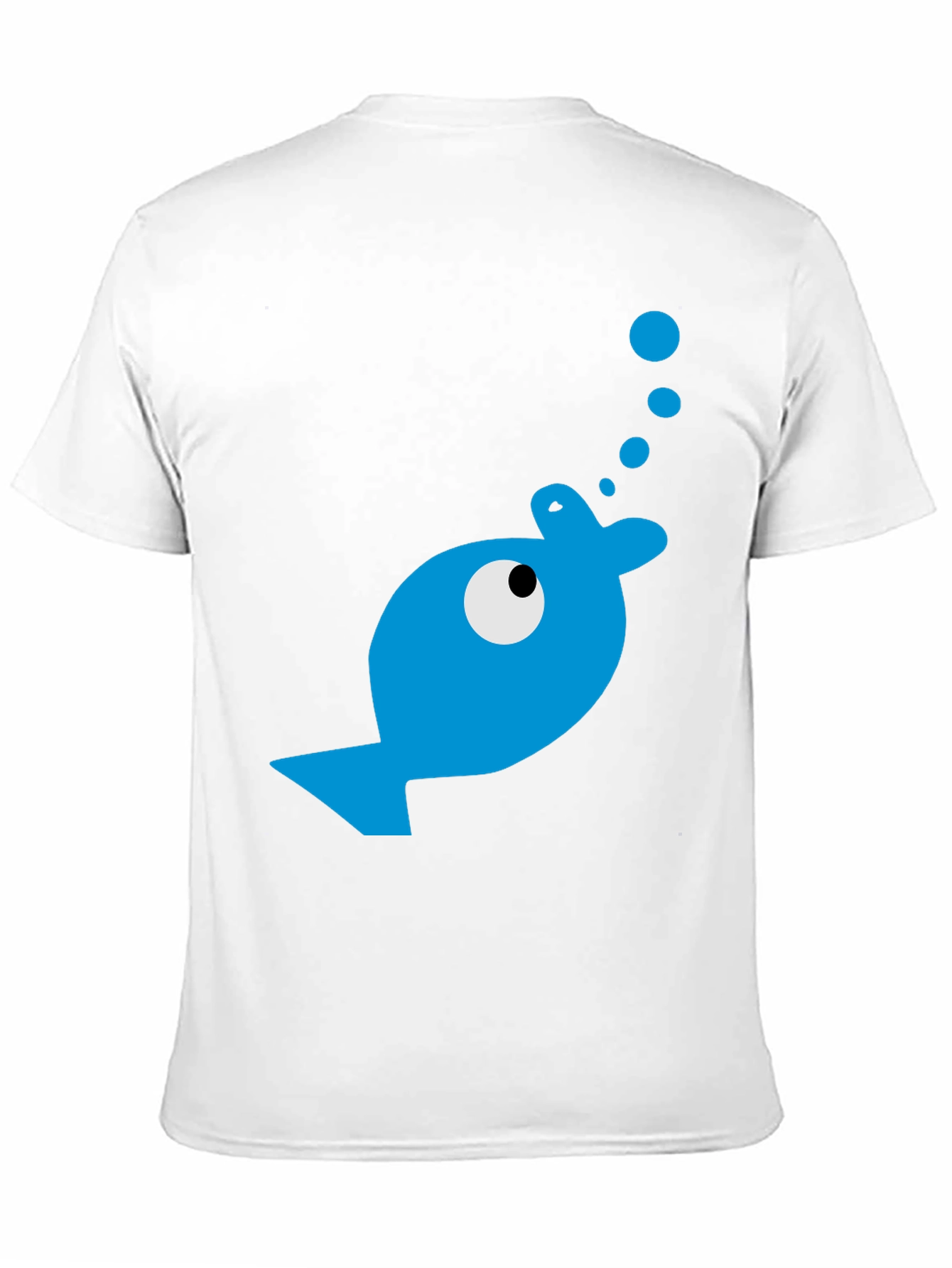 Blue Fish Graphic T-Shirt - Casual Comfort