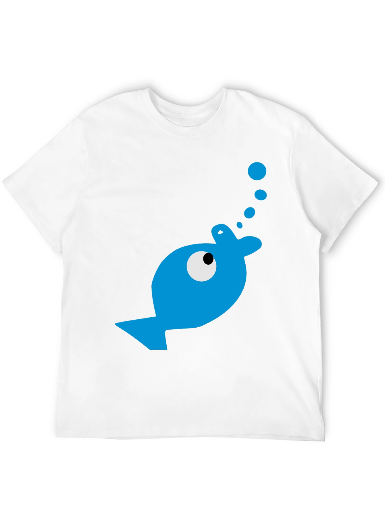 Blue Fish Graphic T-Shirt - Casual Comfort