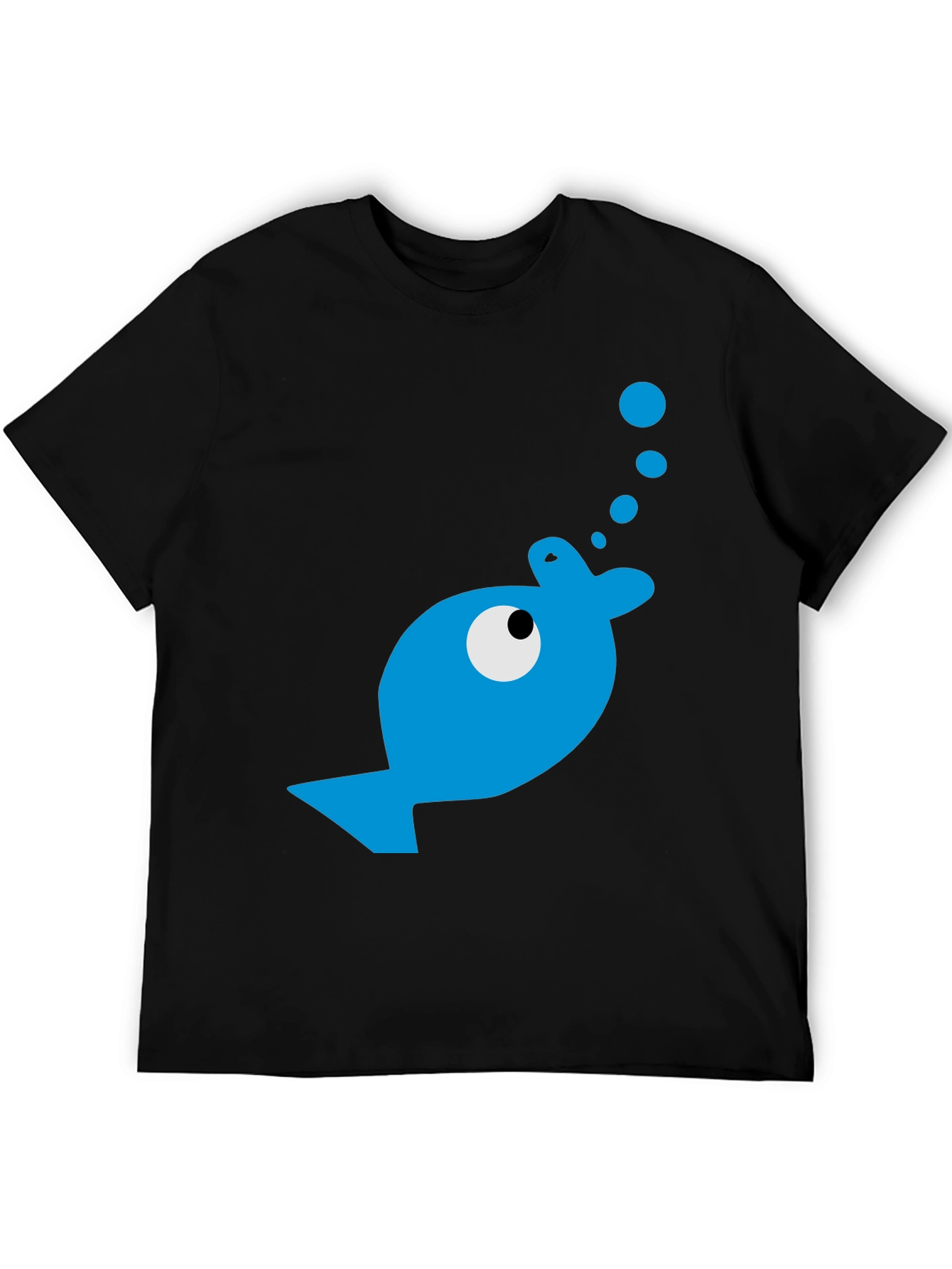 Blue Fish Graphic T-Shirt - Casual Comfort