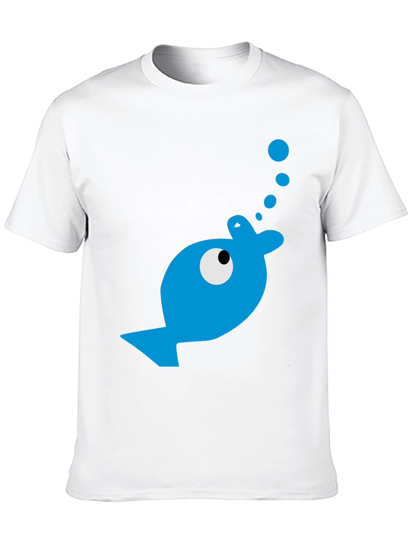 Blue Fish Graphic T-Shirt - Casual Comfort