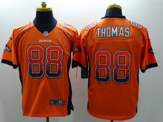 Men's Denver Broncos Demaryius Thomas #88 Orange Player Game Jerseys