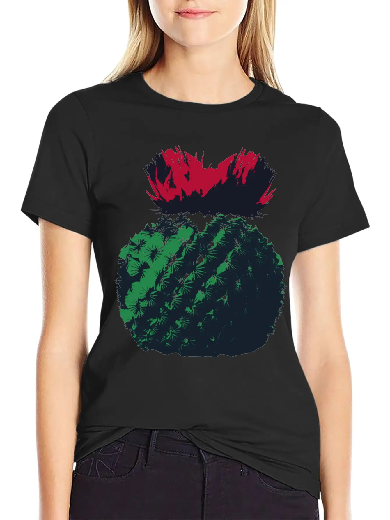 Cactus Basic Graphic T-Shirt – Daily Comfort In Soft Cotton