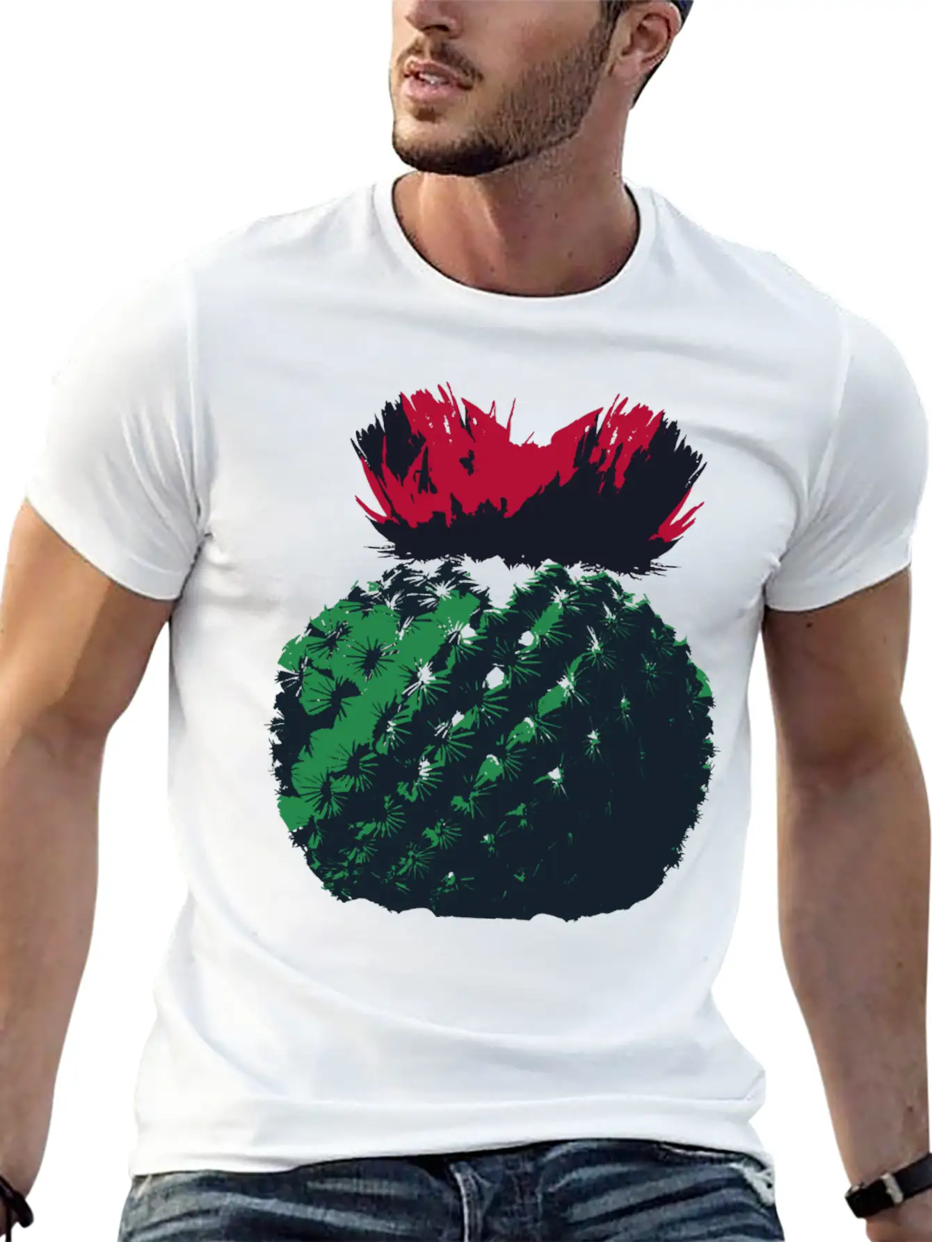 Cactus Basic Graphic T-Shirt – Daily Comfort In Soft Cotton