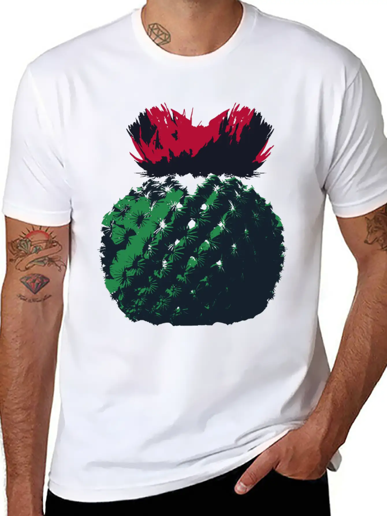 Cactus Basic Graphic T-Shirt – Daily Comfort In Soft Cotton