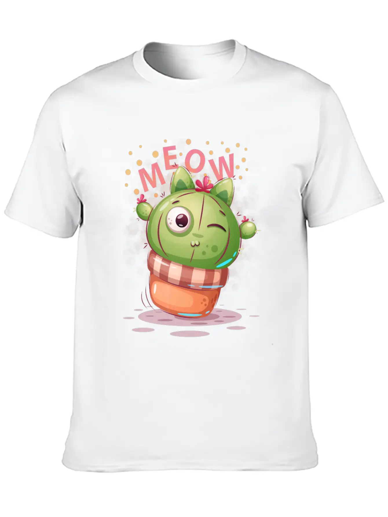 Cactus Cat Timeless Short Sleeve Tee – Comfy And Minimalist Design