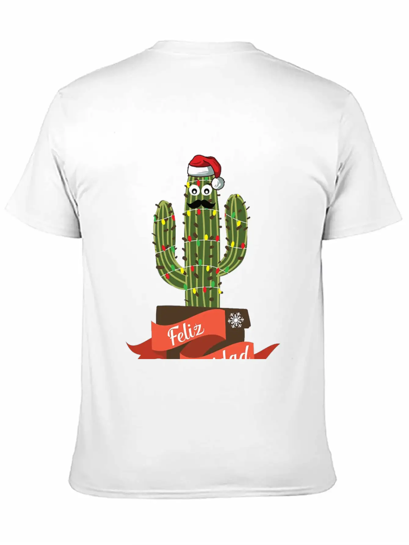 Cactus Christmas Vacation Unisex Short Sleeve Soft Cotton T-Shirt – Casual Everyday Wear