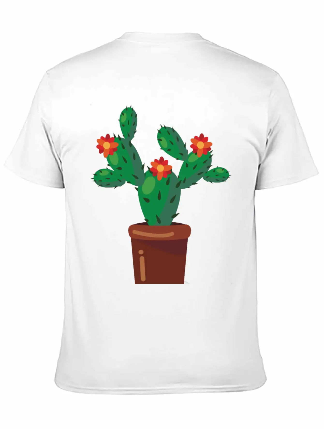 Cactus Comfortable Minimalist Graphic Tee – Summer Style Essential