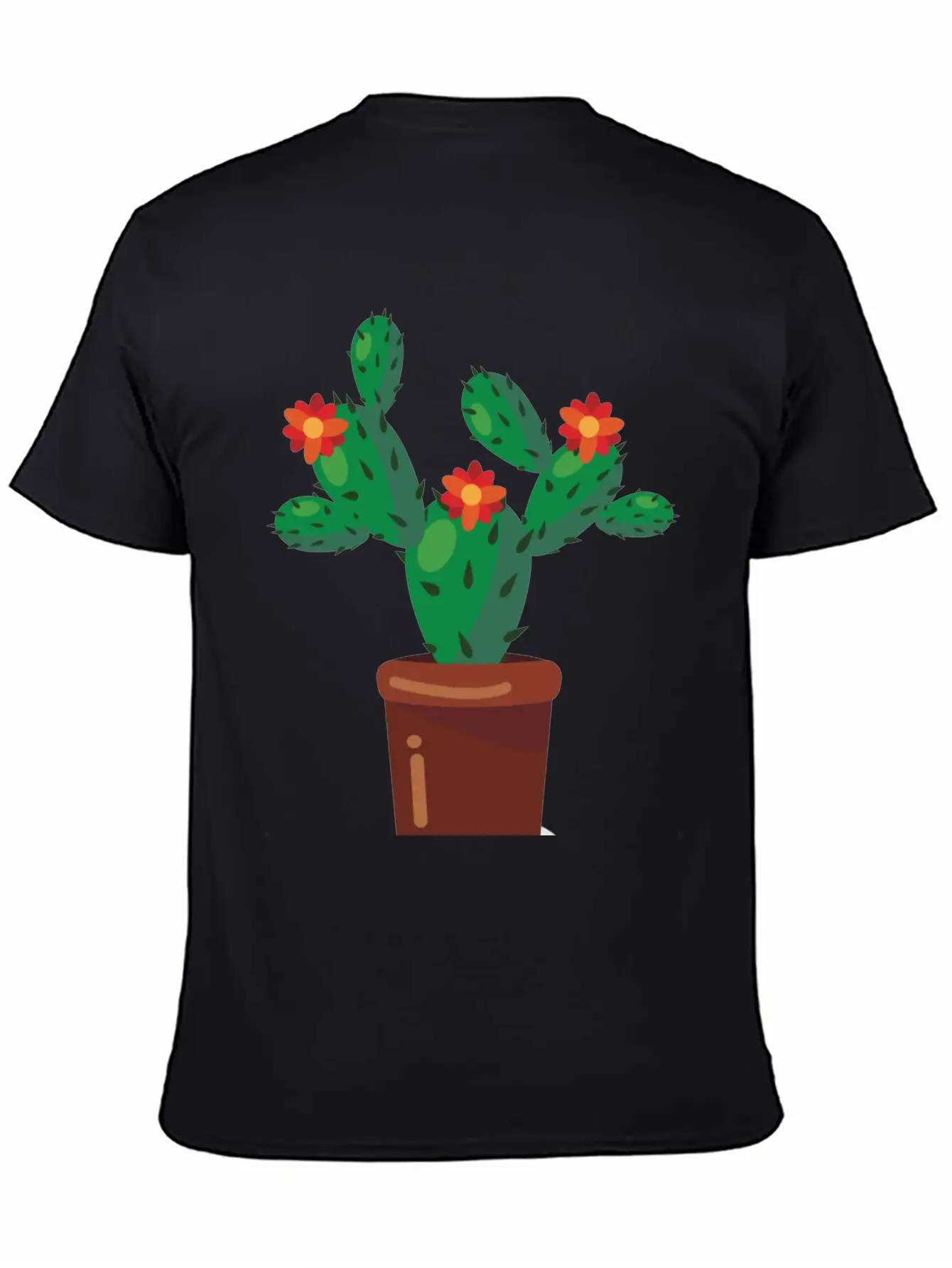 Cactus Comfortable Minimalist Graphic Tee – Summer Style Essential
