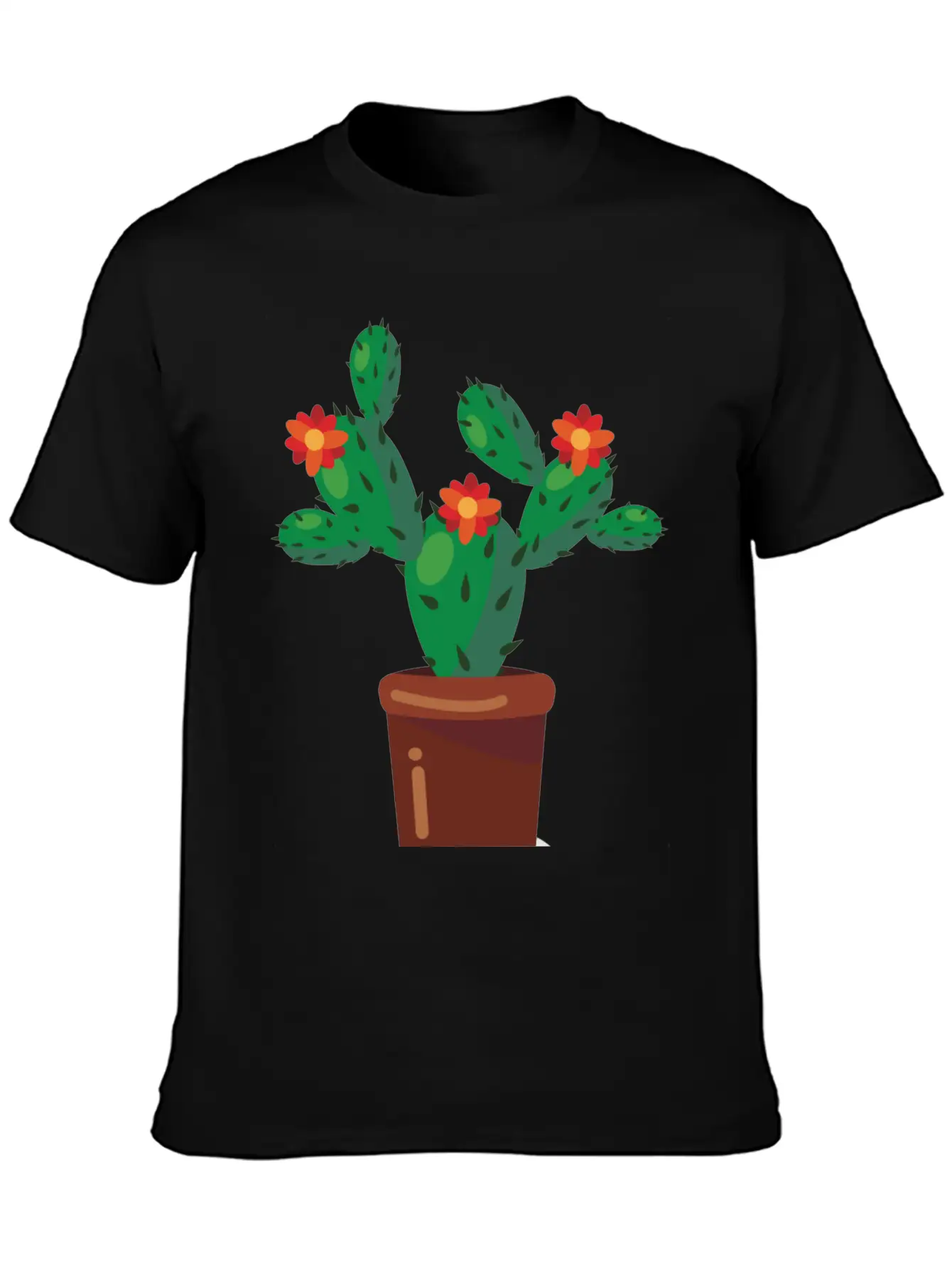 Cactus Comfortable Minimalist Graphic Tee – Summer Style Essential