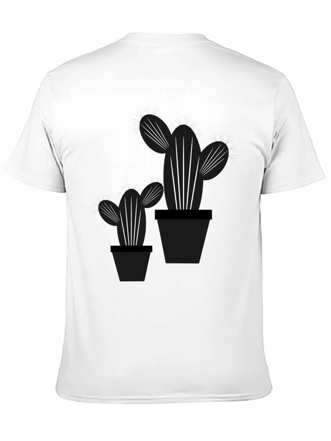Cactus Grayscale Stylish Everyday T-Shirt – Unisex Basic Cotton Tee