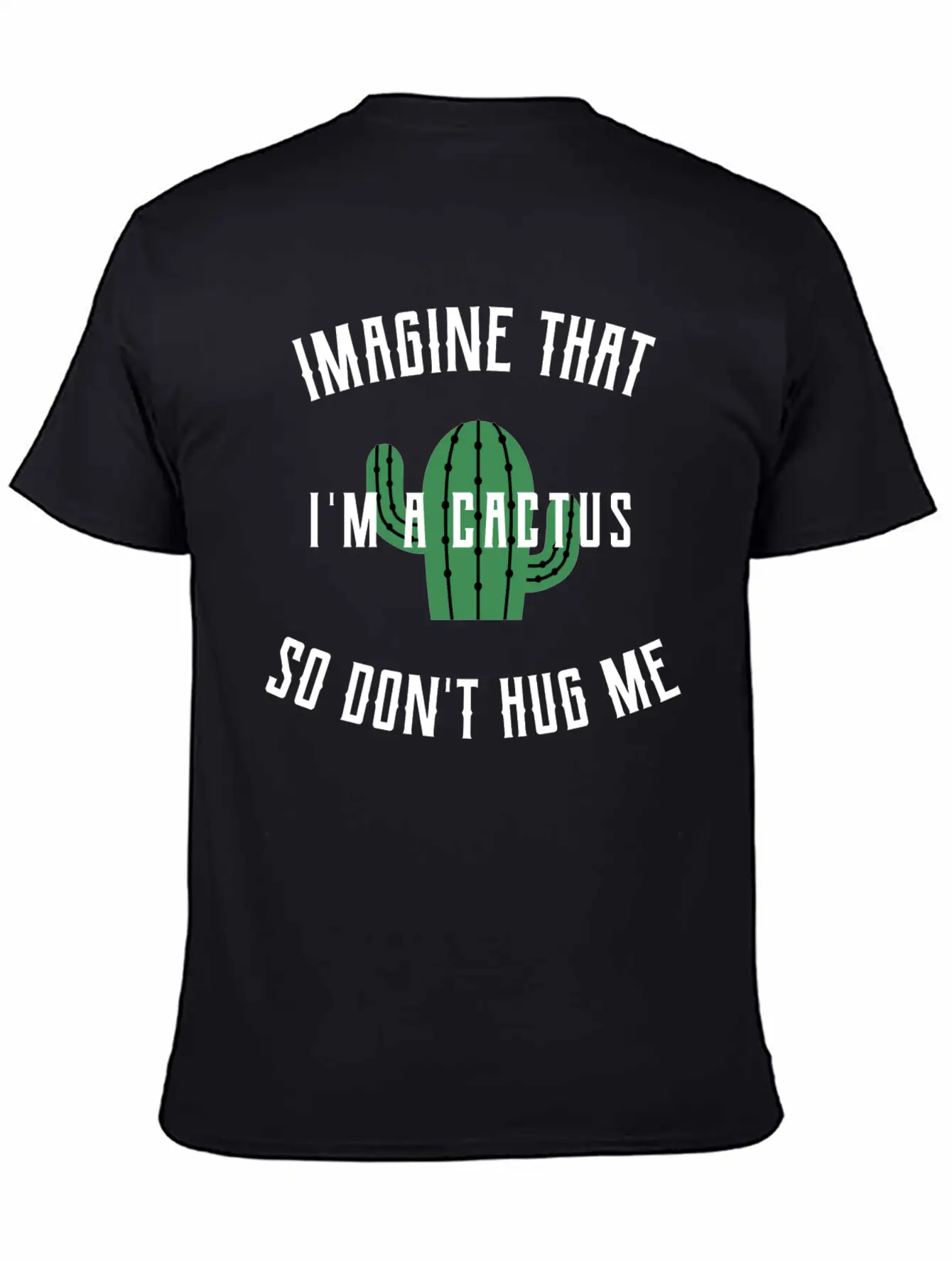 Cactus Hug Hugging Unisex Short Sleeve Soft Cotton T-Shirt – Casual Everyday Wear