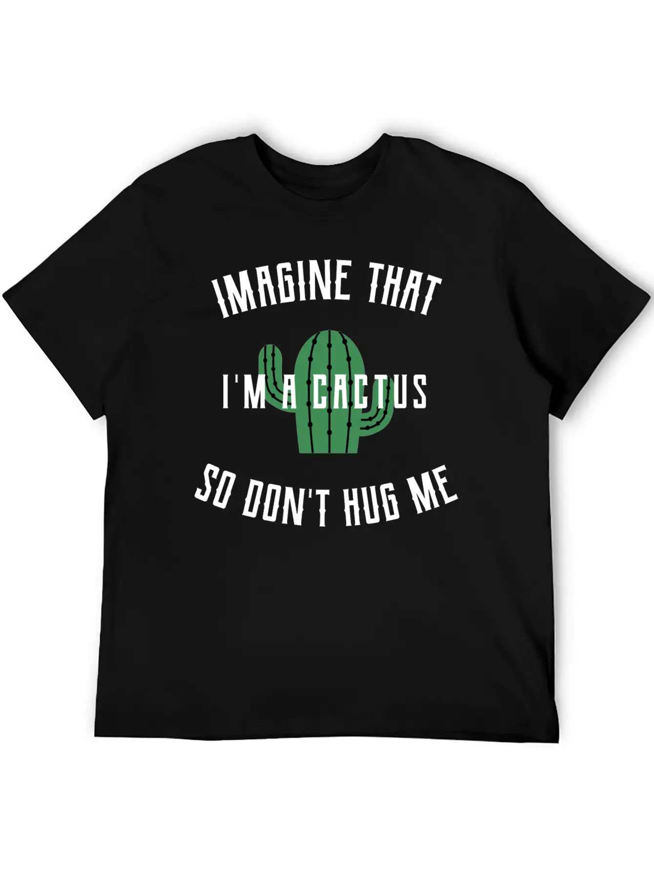 Cactus Hug Hugging Unisex Short Sleeve Soft Cotton T-Shirt – Casual Everyday Wear