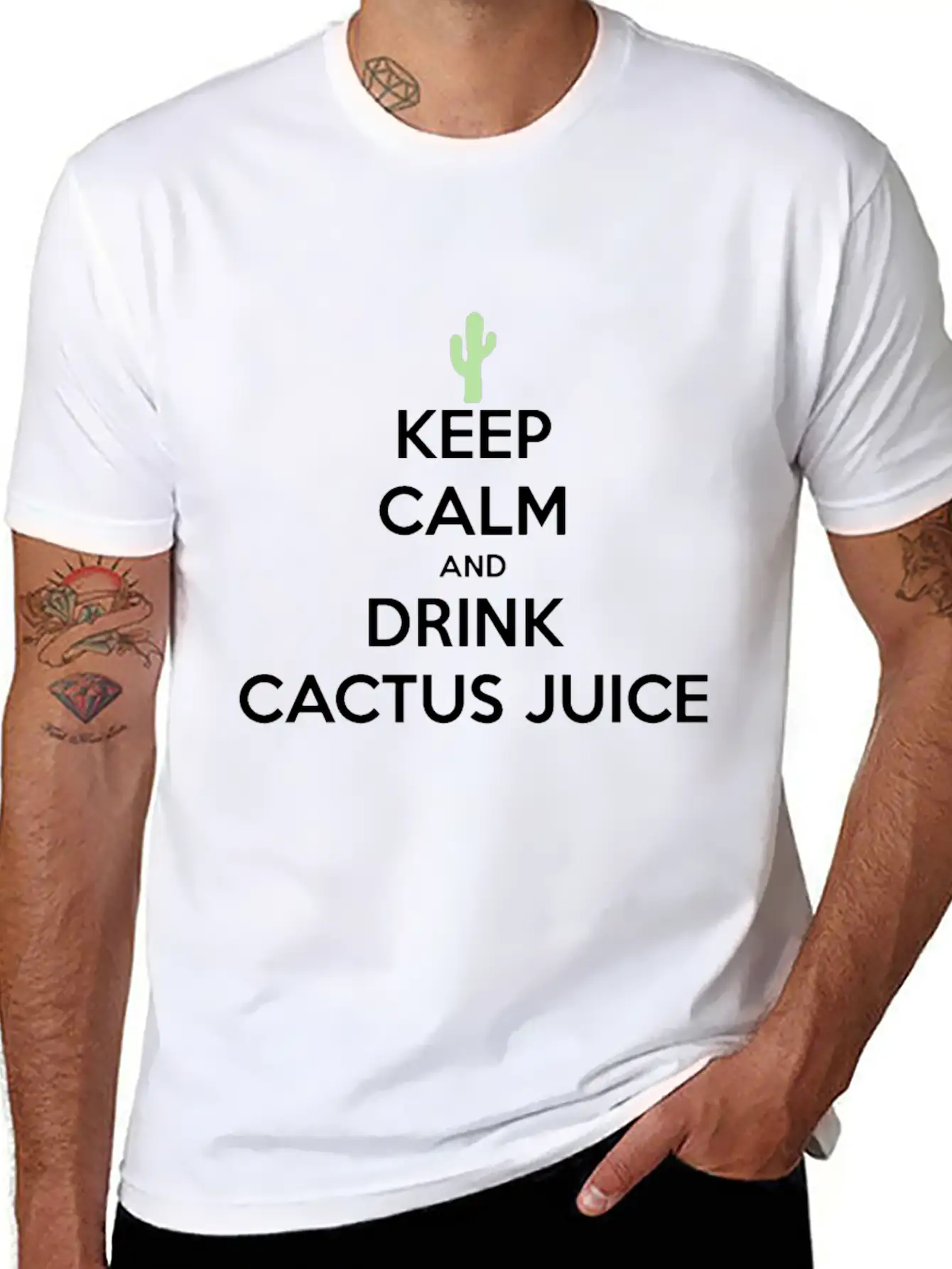 Cactus Juice Logo Stylish Everyday T-Shirt – Unisex Basic Cotton Tee