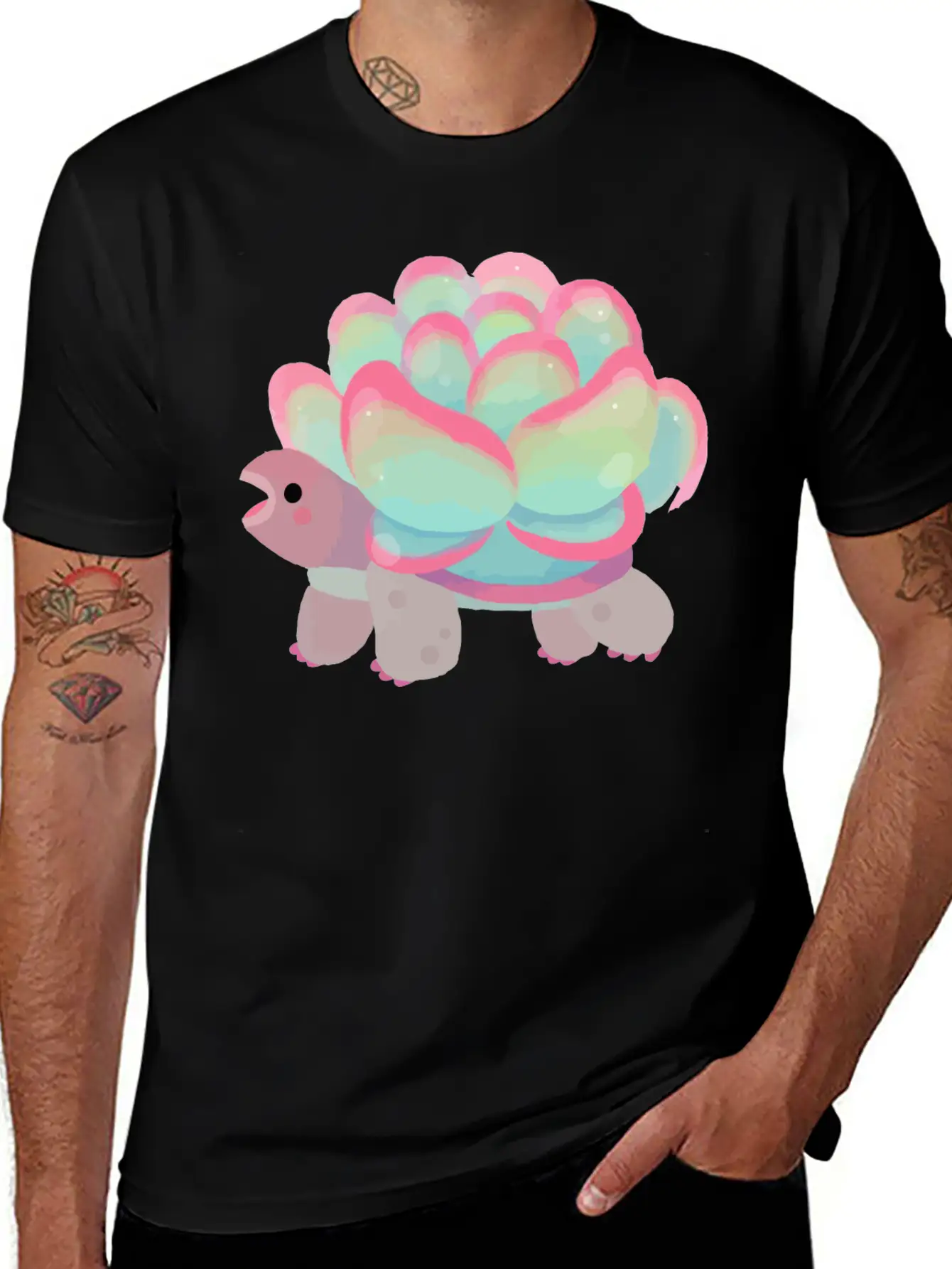 Cactus Tortoise Timeless Short Sleeve Tee – Comfy And Minimalist Design