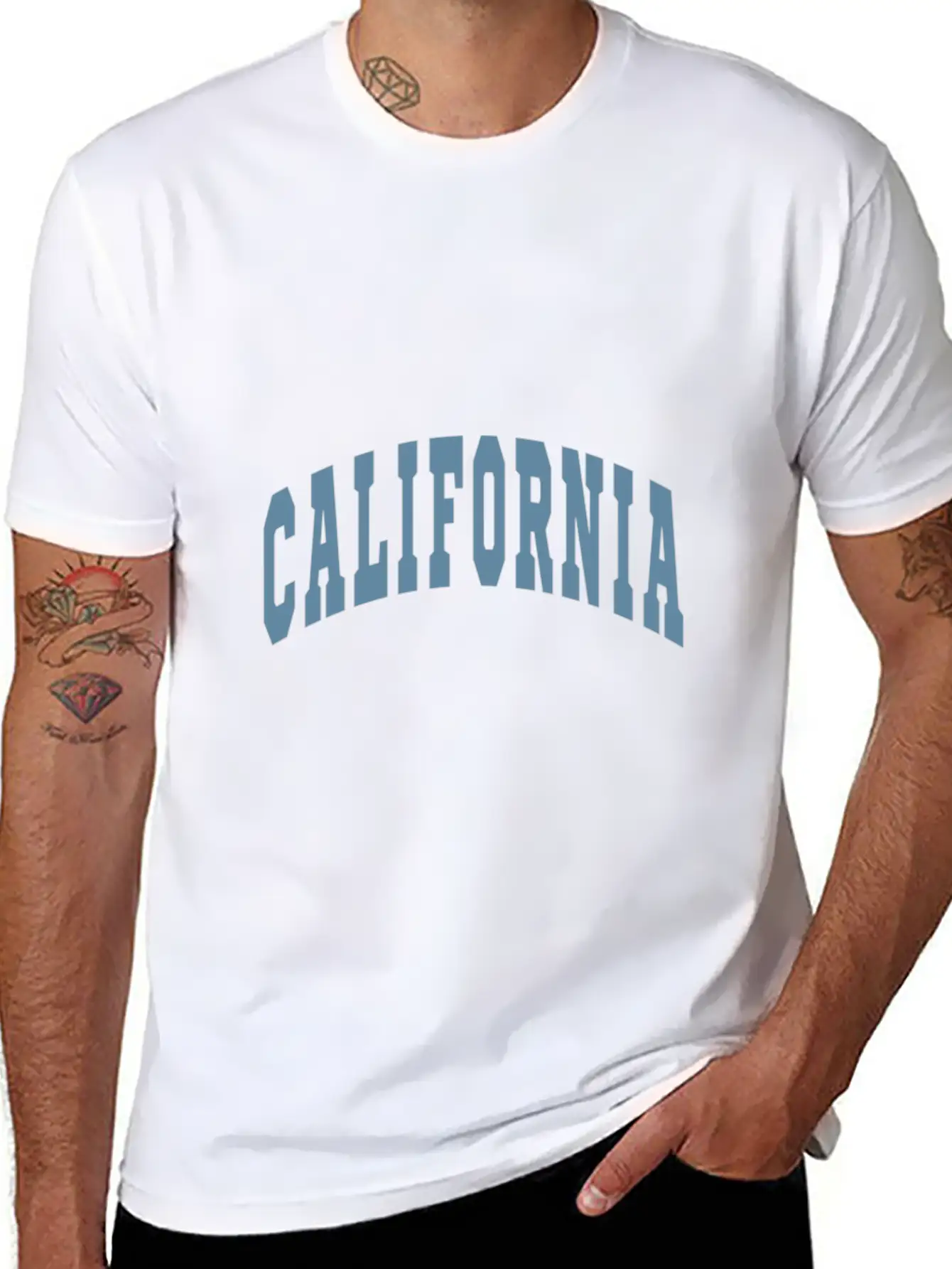 California Varsity Lettering Essential Unisex Summer Tee – Soft Cotton Casual Fit