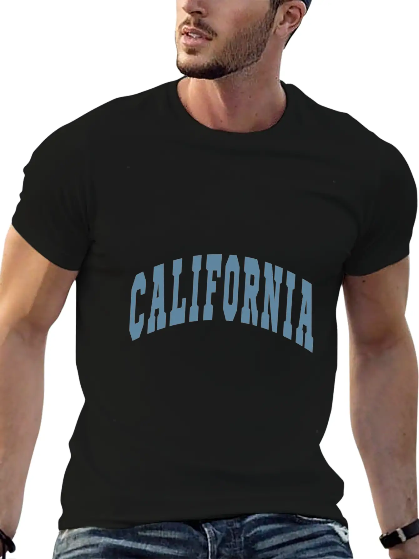 California Varsity Lettering Essential Unisex Summer Tee – Soft Cotton Casual Fit