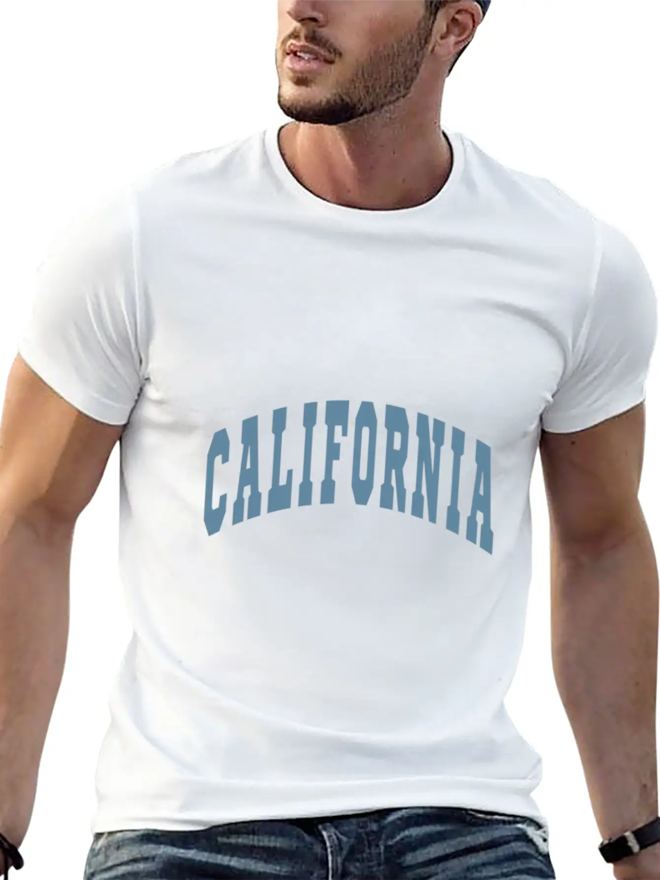 California Varsity Lettering Essential Unisex Summer Tee – Soft Cotton Casual Fit