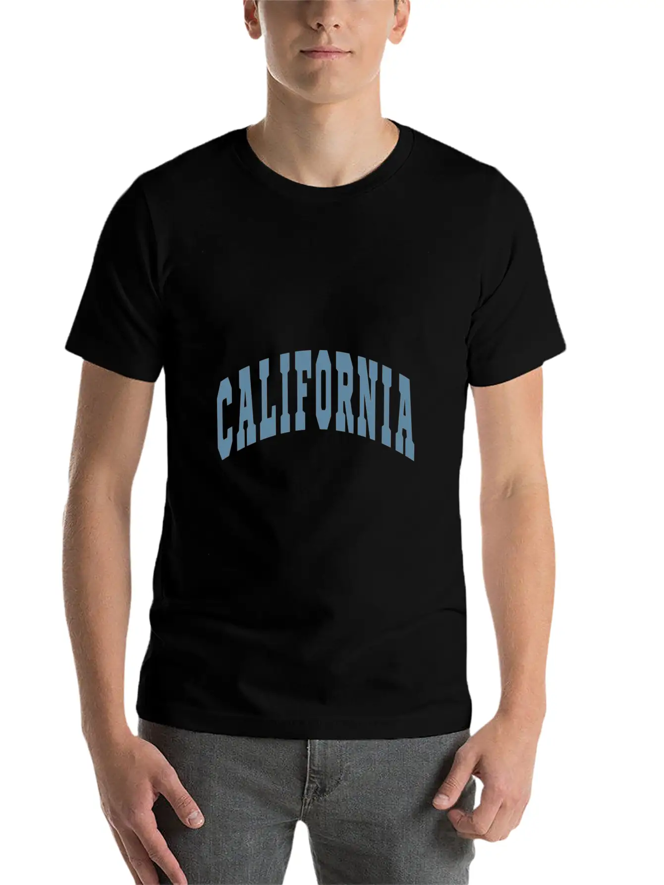 California Varsity Lettering Essential Unisex Summer Tee – Soft Cotton Casual Fit