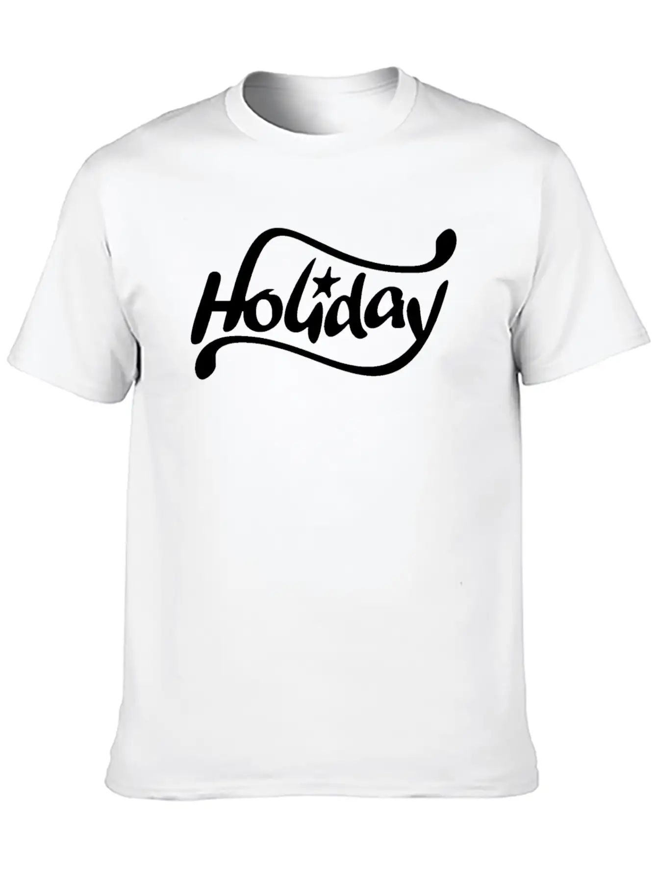Calligraphy Holiday Stylish Everyday T-Shirt – Unisex Basic Cotton Tee
