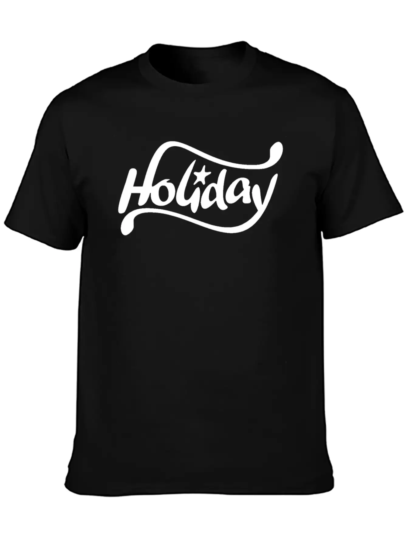Calligraphy Holiday Stylish Everyday T-Shirt – Unisex Basic Cotton Tee