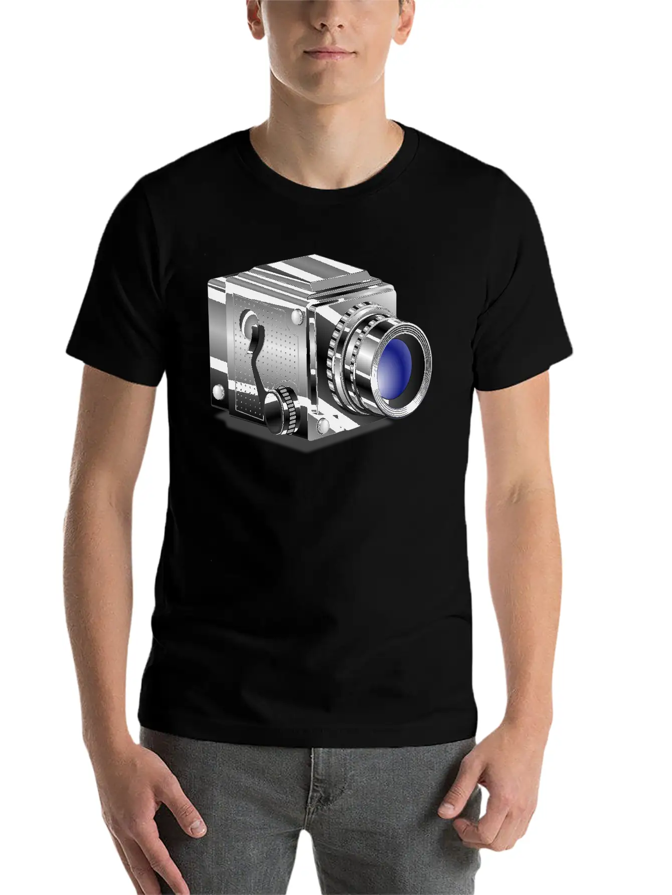 Camera Comfortable Minimalist Graphic Tee – Summer Style Essential