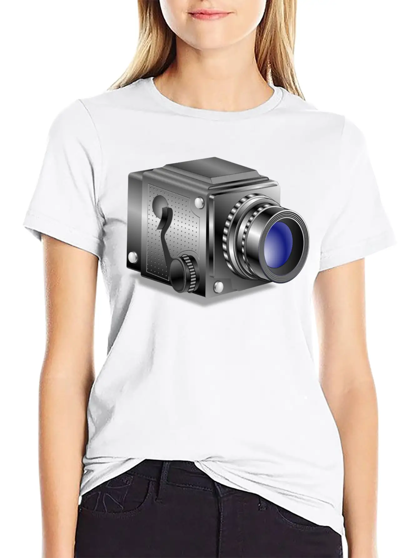 Camera Comfortable Minimalist Graphic Tee – Summer Style Essential