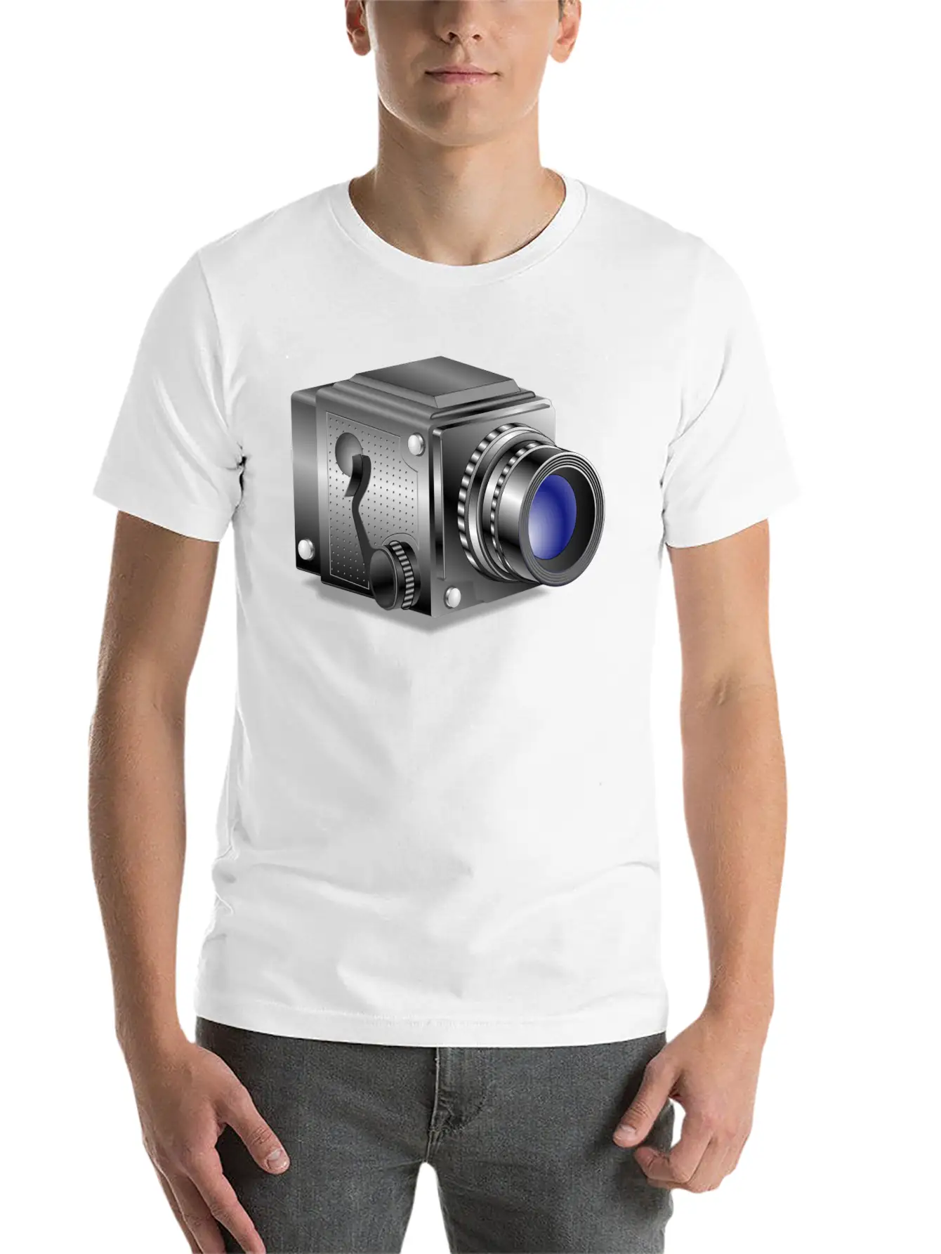 Camera Comfortable Minimalist Graphic Tee – Summer Style Essential