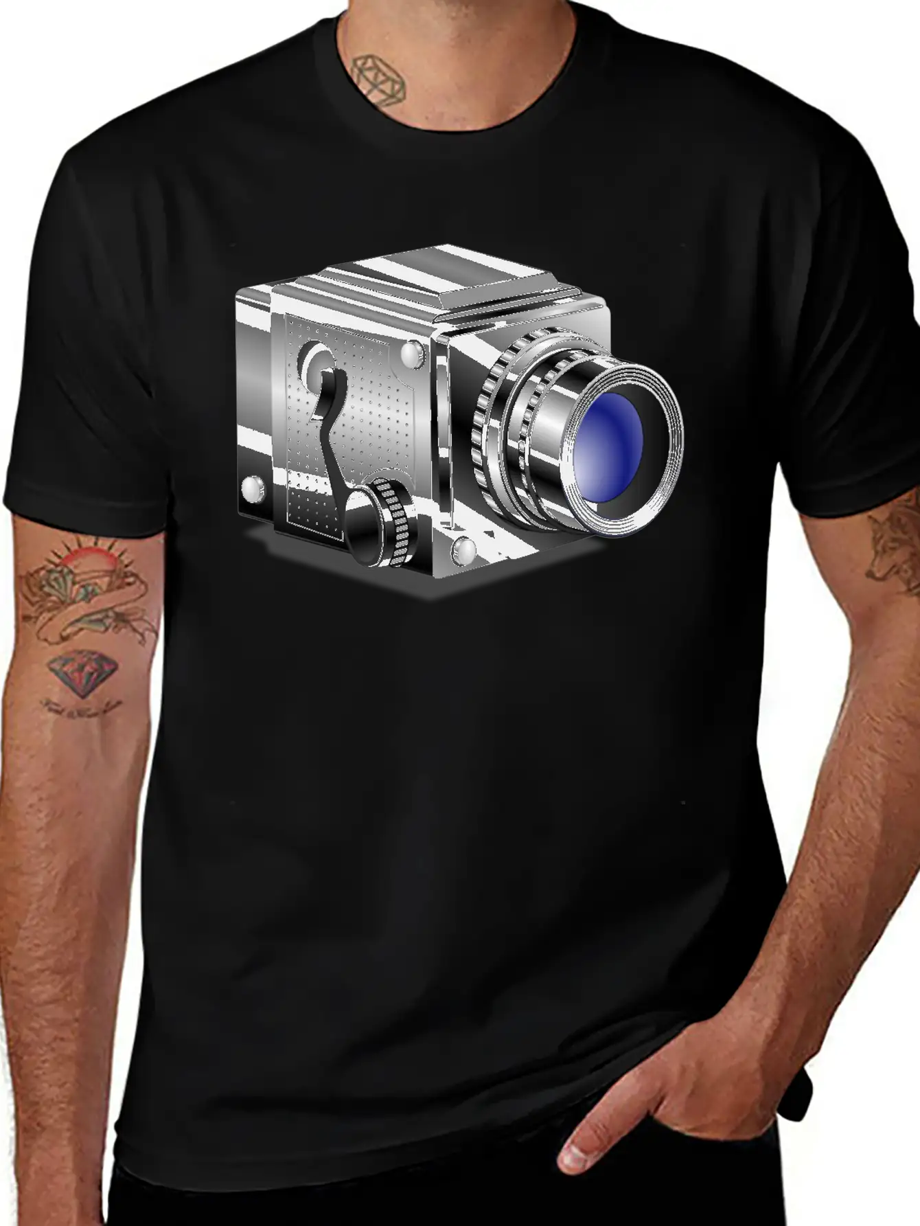 Camera Comfortable Minimalist Graphic Tee – Summer Style Essential