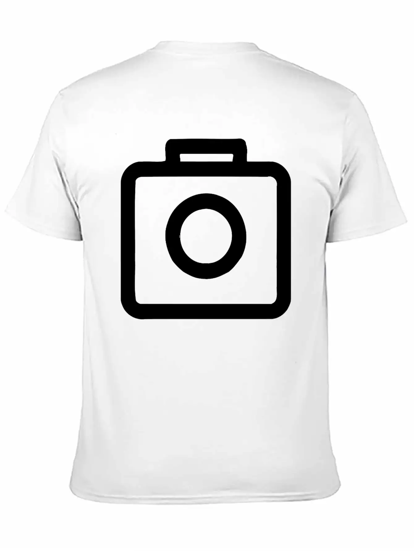Camera Icon Comfortable Minimalist Graphic Tee – Summer Style Essential