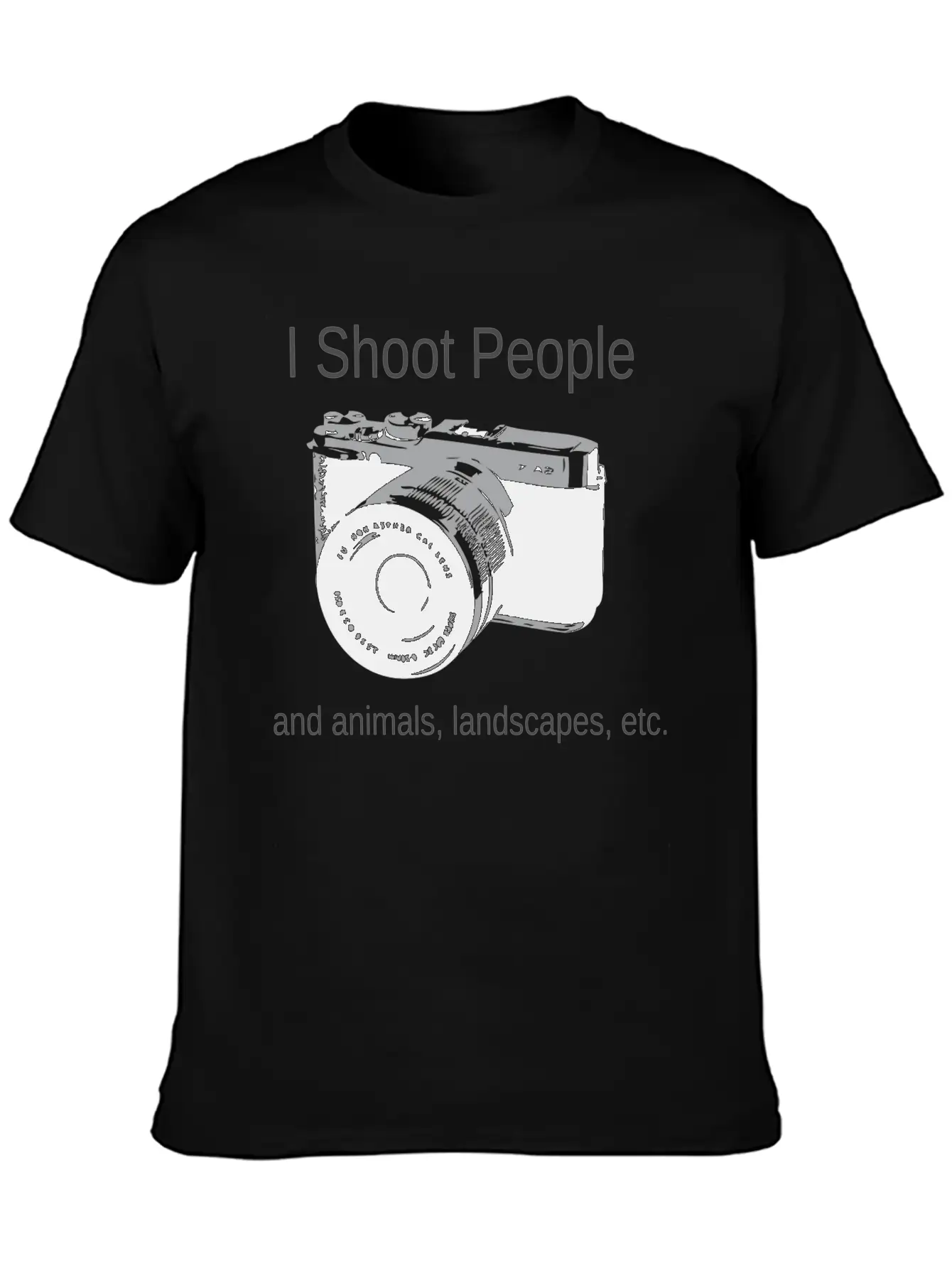 Camera-IShootPeople Stylish Everyday T-Shirt – Unisex Basic Cotton Tee