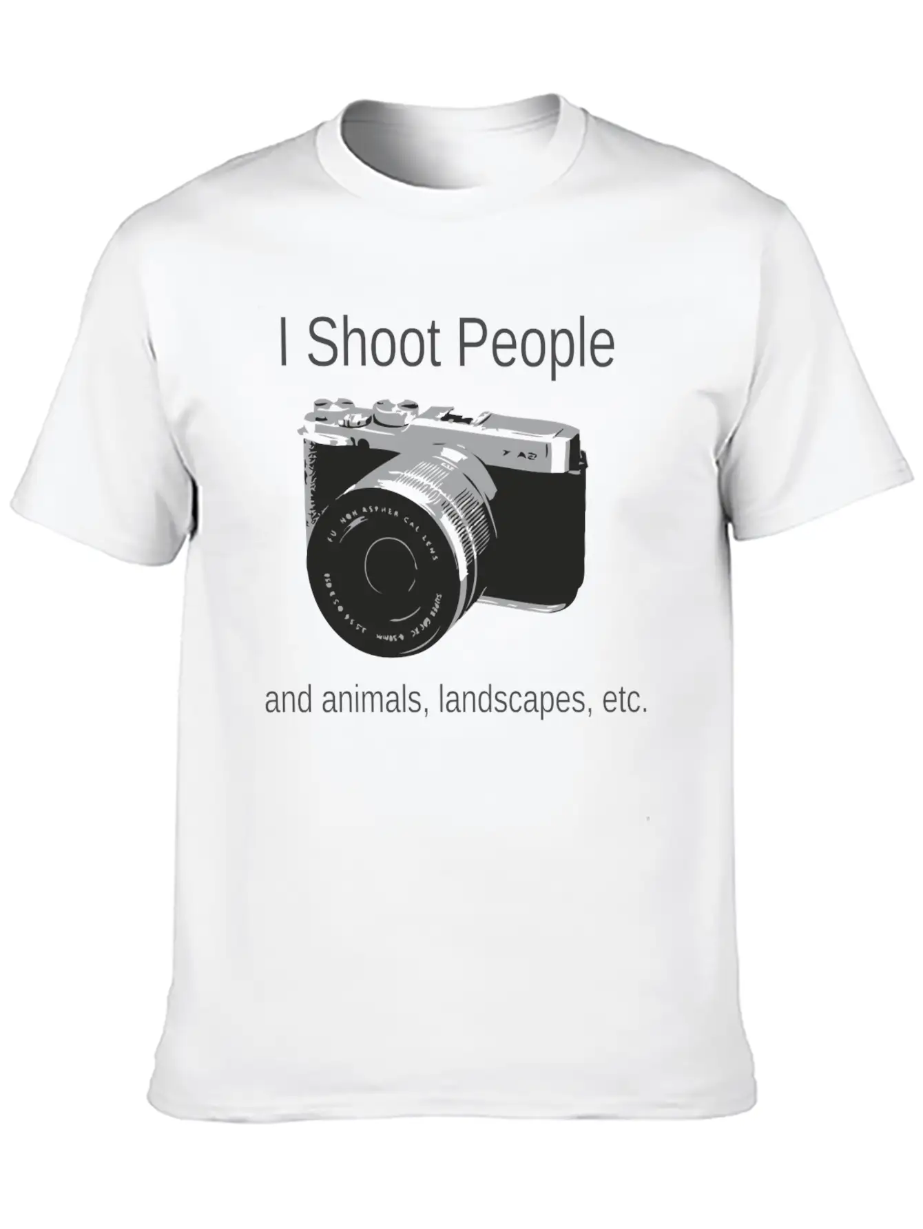 Camera-IShootPeople Stylish Everyday T-Shirt – Unisex Basic Cotton Tee
