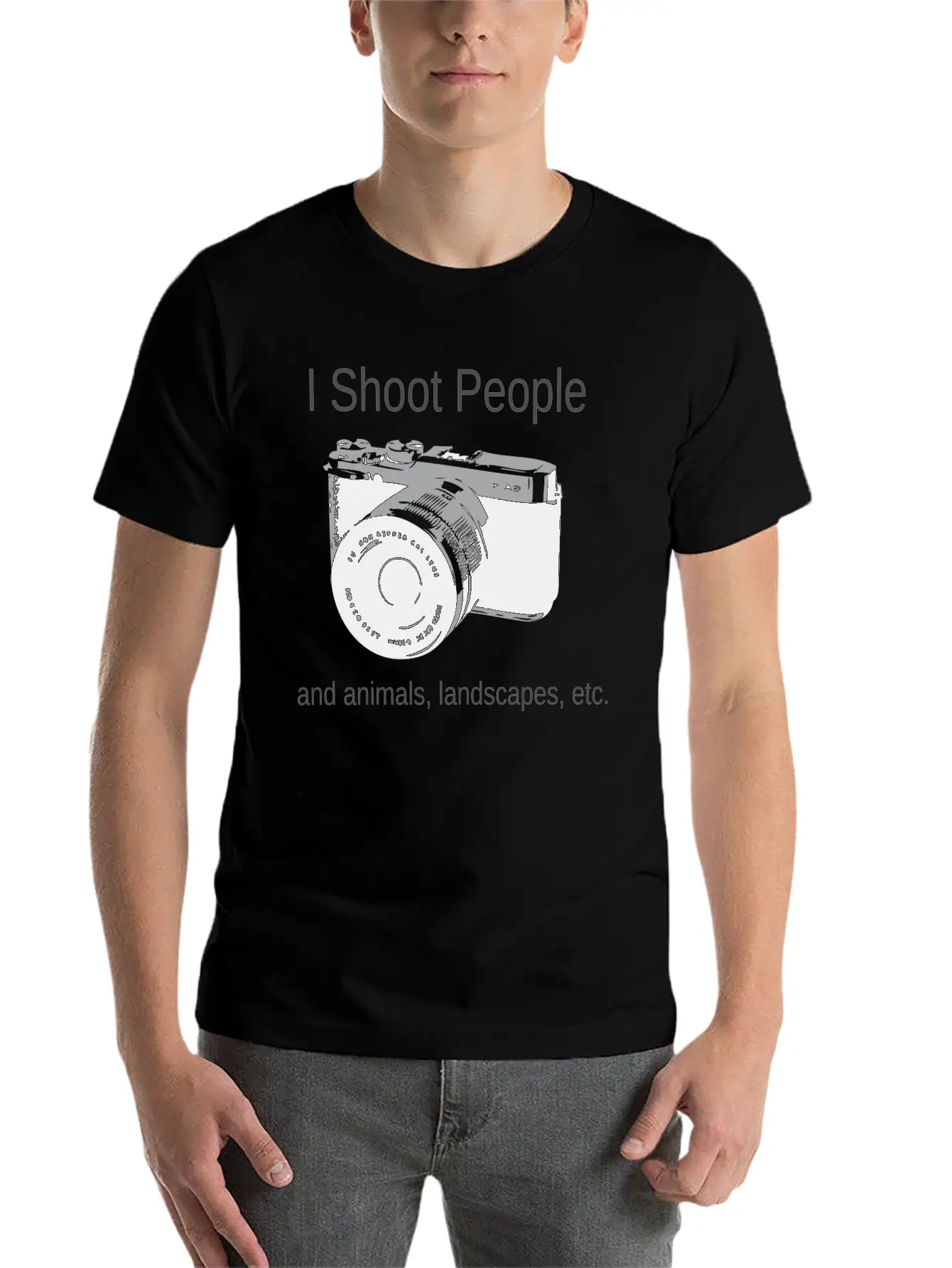 Camera-IShootPeople Stylish Everyday T-Shirt – Unisex Basic Cotton Tee