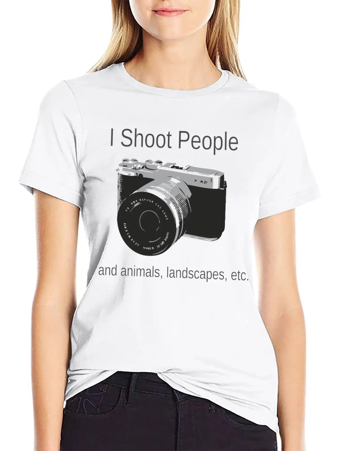 Camera-IShootPeople Stylish Everyday T-Shirt – Unisex Basic Cotton Tee