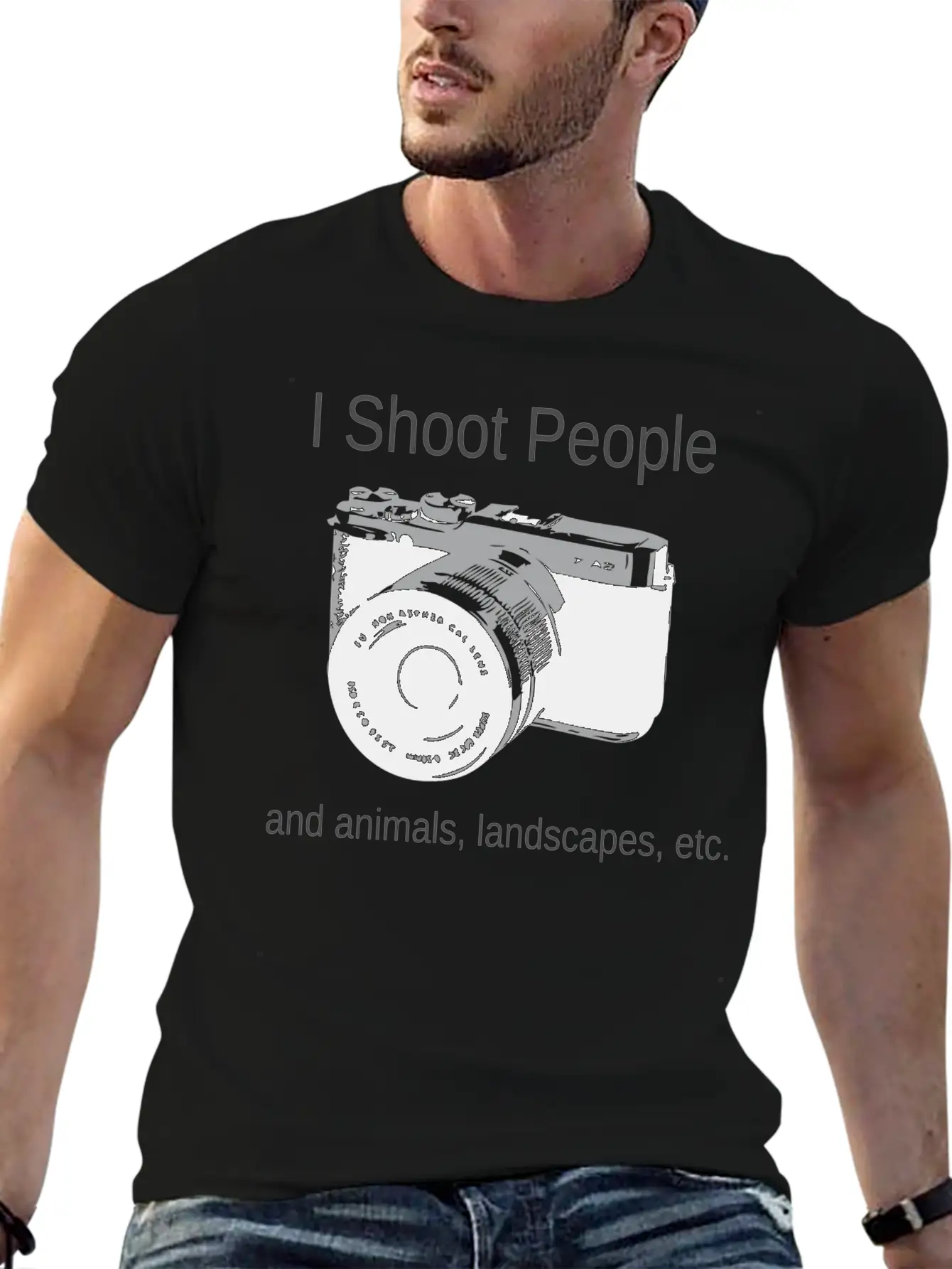 Camera-IShootPeople Stylish Everyday T-Shirt – Unisex Basic Cotton Tee