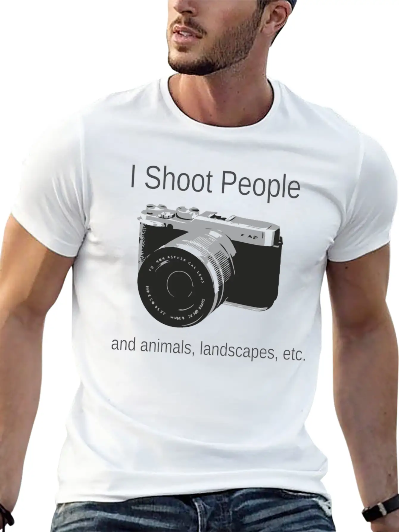 Camera-IShootPeople Stylish Everyday T-Shirt – Unisex Basic Cotton Tee